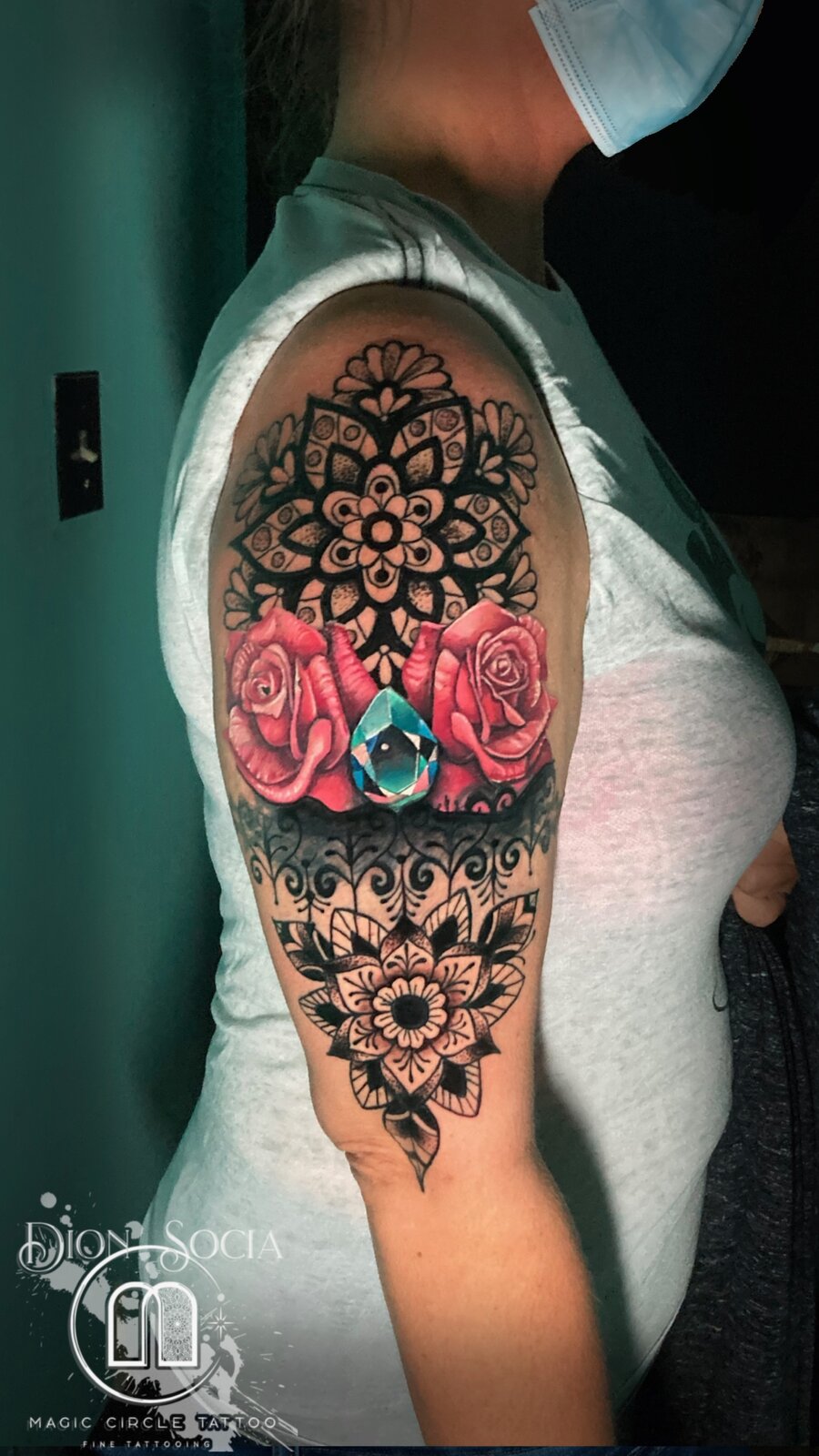 Dion Socia Cover-ups Tattoo Work - Professional Tattoo Artist at Magic Circle Tattoo Bay City MI