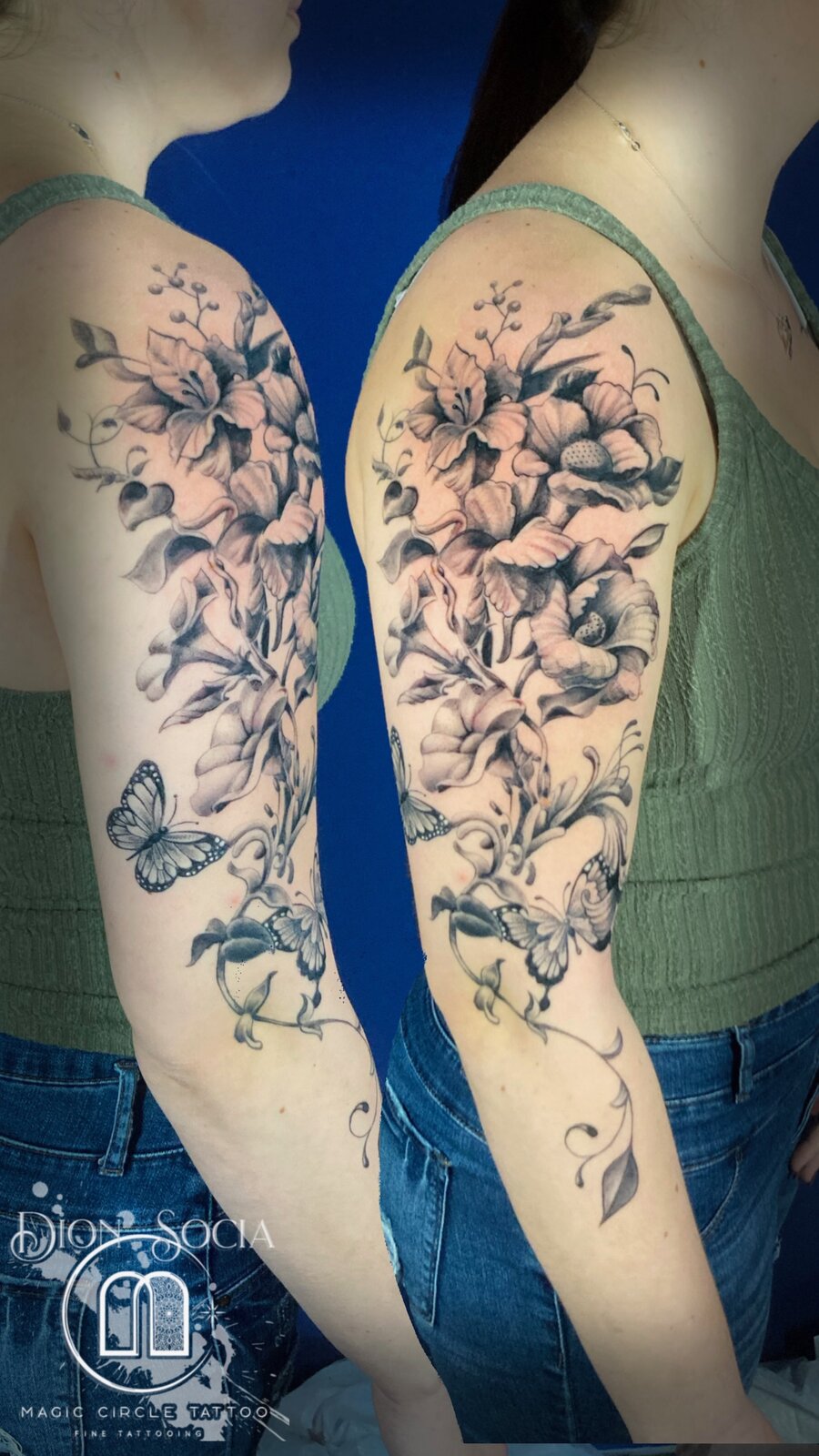 Dion Socia Cover-ups Tattoo Work - Professional Tattoo Artist at Magic Circle Tattoo Bay City MI