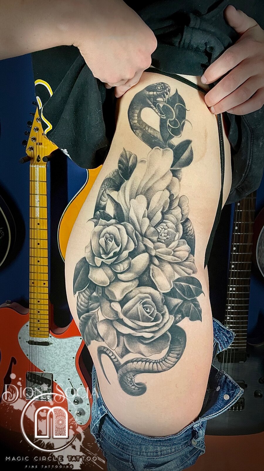 Dion Socia Cover-ups Tattoo Work - Professional Tattoo Artist at Magic Circle Tattoo Bay City MI