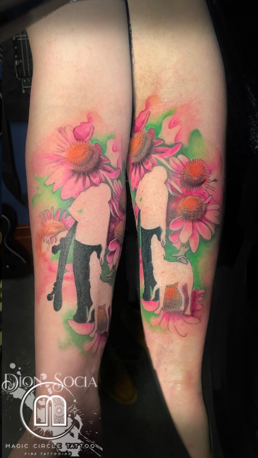 Dion Socia Cover-ups Tattoo Work - Professional Tattoo Artist at Magic Circle Tattoo Bay City MI