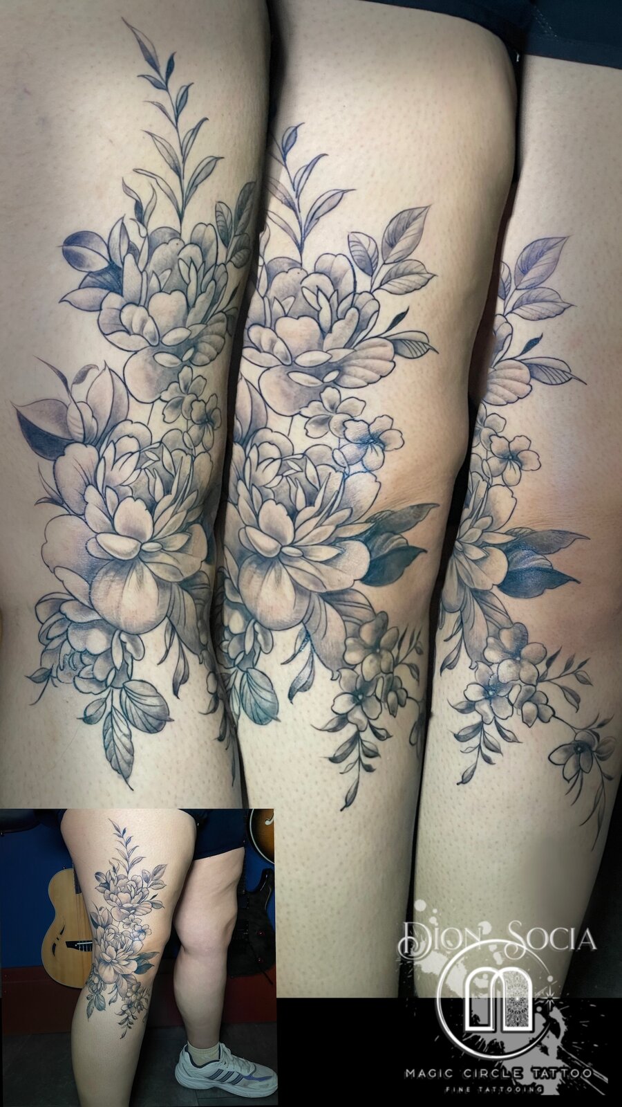 Dion Socia Cover-ups Tattoo Work - Professional Tattoo Artist at Magic Circle Tattoo Bay City MI