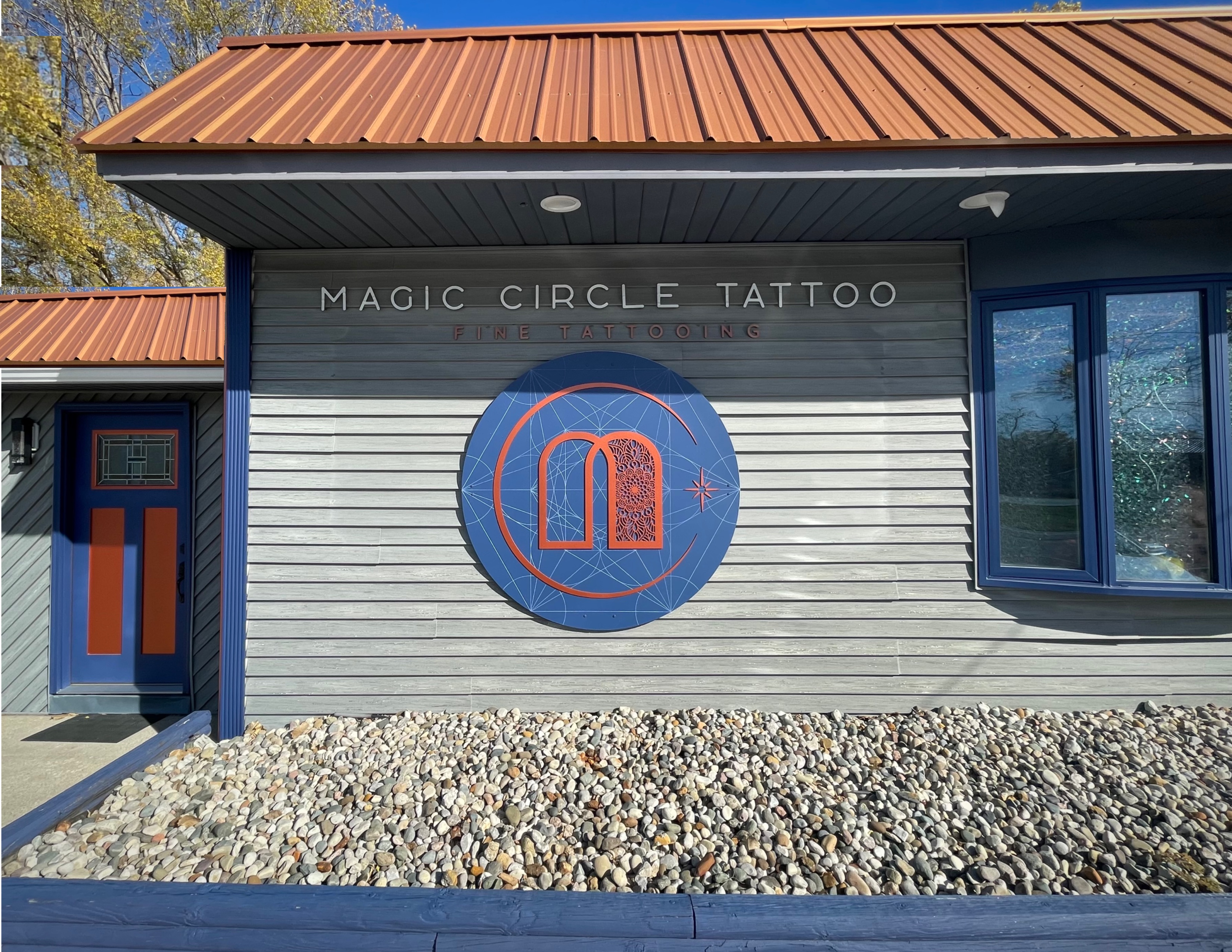 Exterior View of Magic Circle Tattoo - Bay City MI Premier Tattoo Shop with Ample Parking